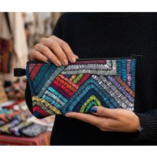 Zeybek Home     Zeybekhome Renkli Kilim Desenli Makyaj & Seyahat Çantası