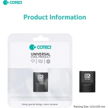 Coteci HDMI 2.1 Uzatma Aparatı Dişi Dişi Ara Birleştirici Fıçı 8k 60HZ - 4K 120Hz Görüntü Ekleyici Adaptör