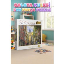 Farbu Oyuncak Galata Kulesi 500 Parça Puzzle – Yüksek Kaliteli Eğitici Hobi Seti Istanbul Temalı Puzzle