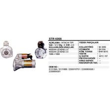 Universal Marş Motoru 9 Diş 12V Nıssan Levend 2 5-3.0 Mıtsubıshı Tip