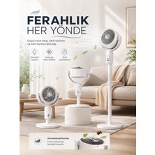 5 Kademeli Hız Ayarıyla Güçlü Hava Akışlı Dikey Vantilatör - Lisinya