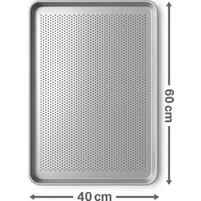 Empressco 40X60 cm Delikli Alüminyum Poğaça ve Ekmek Tepsisi