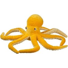 Empressco Yumuşak Sarı Ahtapot Peluş Oyuncak 50 Cm, Çocuklara Güzel Hediye