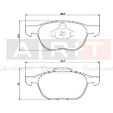 Universal Disk Fren Balatası Ön Ford C-Max Focus C-Max 03-2007 Focus 04> Grand C-Max 10> Kuga I-Iı