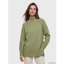 Lc Waikiki Yeni Sezon Yarım Balıkçı Yaka Oversize Kadın Triko Tunik