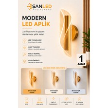 ŞANLED Dekoratif 12W Iç Mekan Bronz Kasa 3 Renkli Işık Modern Duvar Aplik Elektrikli