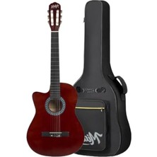 Bella Vista Klasik Gitar 4/4 Kesik Kasa, Sap Ayarlı - Çanta, Tuner, Askı ve Ekipman Dahil