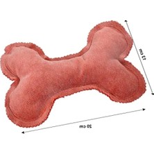 Bella Vista Elyaf Dolgulu Kumaş Köpek Kemik Oyuncak, 20 cm x 13 cm