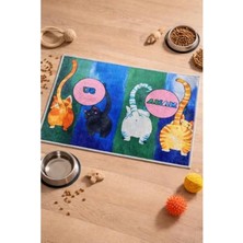 Bella Vista Çok Amaçlı Renkli Kedi Mama ve Su Altlığı