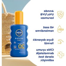 Bella Vista SPF20 Güneş Koruyucu Vücut Spreyi, Anında Uva Koruma, 48 Saat Nemlendirme