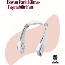 Kanatsız Boyun Tipi Fan | Giyilebilir Serinletici, Düşük Sesli, Hafif Abs Gövde, USB Şarj Edilebilir - Lisinya