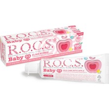 R.O.C.S. Baby Elma Püresi Tadında Diş Macunu 45G (0-3 Yaş) Doğal İçeriklerle Hassas Dişler İçin