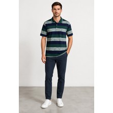 Sabri Özel Polo Yaka Pike Örgü Yaka Düğmeli Erkek T-Shırt SM24SW23028-NEFTI