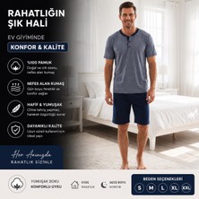 Sude     Erkek Kısa Kollu Şortlu Pijama Takımı