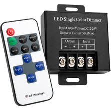 Powermaster PM-37846 12V-24V 30A Çok Modlu Rf Uzaktan Kumandalı Şerit LED Dimmer Kontrol Cihazı