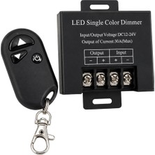 Powermaster PM-37845 12V-24V 30A Tek Renk Şerit LED Dimmer Rf Uzaktan Kumandalı Kontrol Cihazı