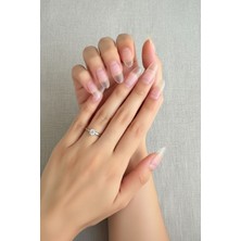 Easy Beauty 100 Adet Jel Tips Small Beden Orta Oval Protez Takma Tırnak Seti