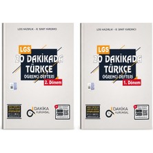 Dakika Kurumsal Lgs 8. Sınıf 20 Dakikada Türkçe Öğrenci Defteri 2 Kitap Seti | 1. Dönem + 2. Dönem | Lgs Hazırlık | Video Çözümlü | Türkçe Yardımcı Kaynak Kitabı
