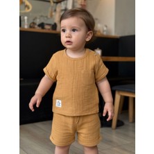 Beyzco Kids Erkek Bebek Müslin 2li Takım