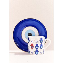 Paşabahçe Bereket Porselen Espresso Fincanı Lacivert 100 Cc, Espresso Fincanı, 1 Adet