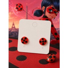 3D Deniz Studio Mucize Uğur Böceği Ladybug Küpe Mucizesi 3D Baskı