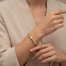 Xuping Jewelry Stil Incisi/xupıng Jewelry Timsah Sırtı Zirkon Taşlı Kelepçe