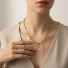 Stil Incisi/xupıng Jewelry Zincir Kalp Model Kolye