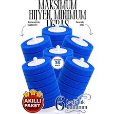 Mr. Güzellik 36 Adet (6 Paket) Deterjanlı Tek Kullanımlık Tuvalet Temizleme Yedek Süngeri, Yedek Başlığı, Kullan