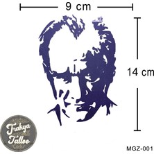 Trakya Tattoo Yarı Kalıcı Dövme Atatürk Portresi Yarım Kol Geçici Dövme MGZ-001