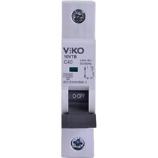 10VTB-1C40 Otomatik Sigorta 10KA C Tipi 1 Kutup 40A