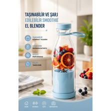 Sayarmarkt 380 ml USB Şarjlı Meyve Karıştırıcı Kolay Temizlenebilir Blender