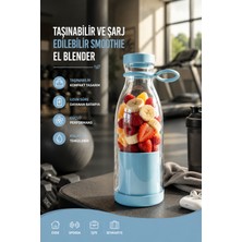 Sayarmarkt USB Şarjlı Mini Blender 380 ml Pratik Smoothie Hazırlayıcı