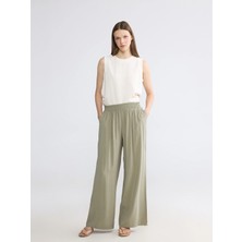 Lc Waikiki Yeni Sezon Beli Lastikli Geniş Paça Kadın Pantolon