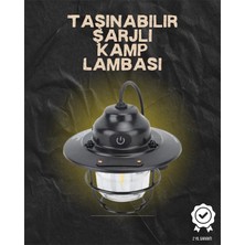 EstoreBox Kamp ve Bahçe Için Retro LED Fener – Sıcak Işık, Uzun Ömürlü Batarya