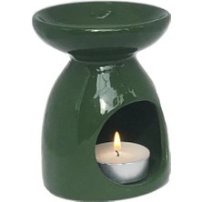 Vip Seramik Konik Buhurdanlık Yeşil 8X8X11 cm