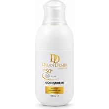 Dilan Demir SPF 50+ Güneş Kremi 100 ml | Kolajen, Hyaluronik Asit ve Vitamin E