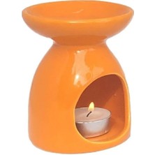 Vip Seramik Konik Buhurdanlık Turuncu 8X8X11 cm