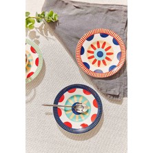 Paşabahçe Sunflower Porselen Çay Tabağı Kırmızı, Çay Tabağı, 1 Adet