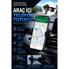 Sayarmarkt Araç Havalandırma Telefon Tutucu 360 Derece Döner Otomatik Kilitli Stand