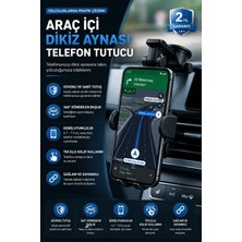 Sayarmarkt 360° Döner Araç Telefon Tutucu Otomatik Kilit Mekanizmalı Stand
