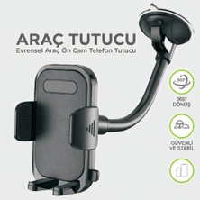 Stabo Hd-01 360° Cam Vantuzlu Esnek Ayarlanabilir Araç Içi Telefon Tutucu