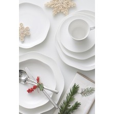 Paşabahçe Element Porselen Yemek Tabağı Beyaz, Yemek Tabağı, 1 Adet