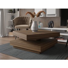 Sare Trade Hernest Modern Kare Orta Sehpa Salon Oturma Odası Sehpası 70X70X34 cm