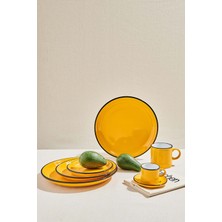 Paşabahçe Electrum Seramik Pasta Tabağı Sarı, Pasta Tabağı, 1 Adet