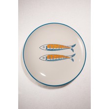 Paşabahçe Sardines Seramik Yemek Tabağı, Yemek Tabağı, 1 Adet