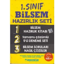 Zeki Çocuk Eğitici Kitaplar Bilsem 1. Sınıf Hazırlık Seti 3 Kitap