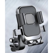 Stabo Bisiklet Scooter Atv Otomatik Tuşlu Motorsiklet Gidon Bağlantılı Telefon Tutucu