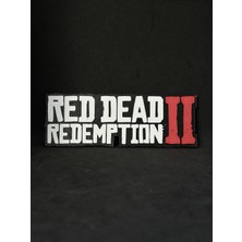 Goka 3D Craft Red Dead Redemption 2 (Rdr2) Logolu 3D Duvar Dekoru - 18 cm Slim Versiyon (Çift Taraflı Bantlı)