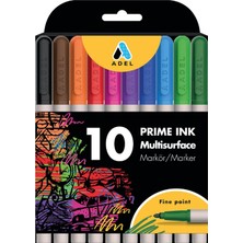 Data Store Prime Ink Multisurface 10'lu Klasik Markör