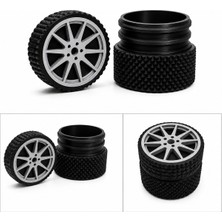 Yapı3D 🏁✨ Jant Tasarımlı Dekoratif Saklama Kutusu 75 x 75 mm 🚗🛞 Masaüstü Organizer 🎁 Şık Tasarım